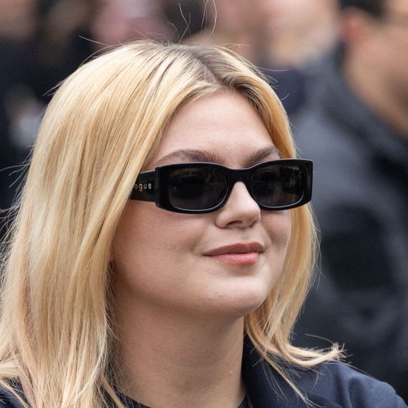 Louane Emera assiste au défilé Miu Miu Femme Automne-Hiver 2025-2026 dans le cadre de la Fashion Week de Paris, le 11 mars 2025 à Paris, en France. Photo de Nasser Berzane/ABACAPRESS.COM
