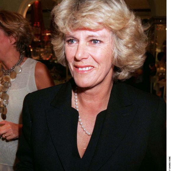 Camilla Parker Bowles au "The Thomas Goode Shop", à Londres, lors de la soirée en hommage à Mark Shand, le 14 octobre 1998. © Alpha Agency / Bestimage