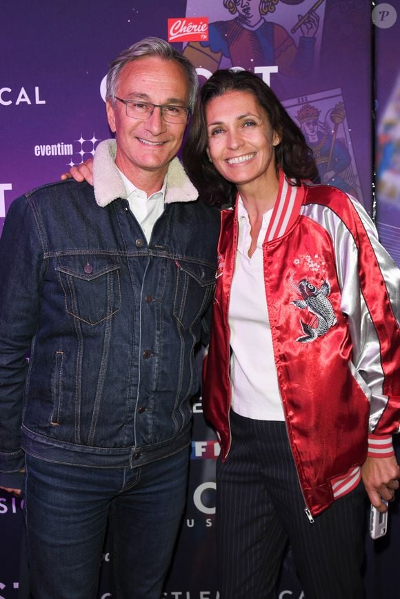 Laurent Petitguillaume et Adeline Blondieau à la générale de la comédie musicale "Ghost" au théâtre Mogador à Paris, le 26 septembre 2019. © Guirec Coadic/Bestimage