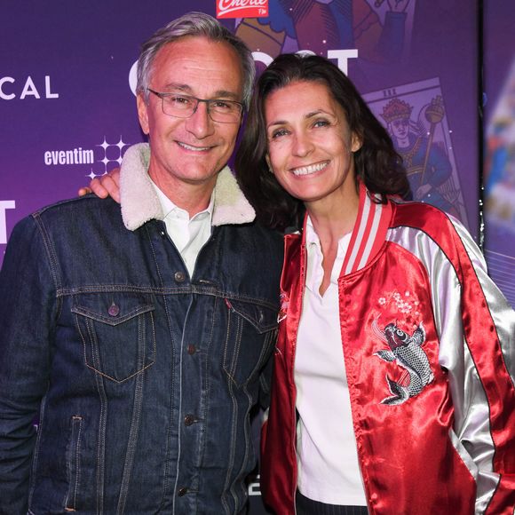 Laurent Petitguillaume et Adeline Blondieau à la générale de la comédie musicale "Ghost" au théâtre Mogador à Paris, le 26 septembre 2019.
© Guirec Coadic/Bestimage