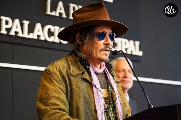 Johnny Depp reçoit le prix Illustrious Visitor Award et les clés de la ville à La Plata, Argentine le 12 novembre 2025. Photo par Agence / Bestimage