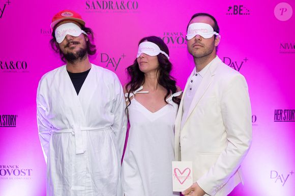 Exclusif - Yoann Bizjak, Gaëlle Constantini et Maverick - Photocall à la suite Sandra & Co lors du Festival International des Séries de Cannes, Canneseries Saison 8, à l’hôtel JW Marriott Cannes le 28 avril 2025.

© Aurelio Stella / William Sanches Tavares / Evenjoy / Bestimage