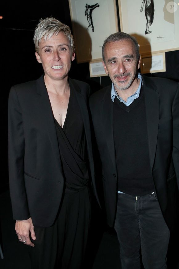 Exclusif - Marie Bô (Co-autrice de la pièce) et Elie Semoun - Générale de la Pièce "On va tous être d'accord… ou pas " au théâtre Lepic à Paris le 6 Mai 2025. © Bertrand Rindoff/Bestimage