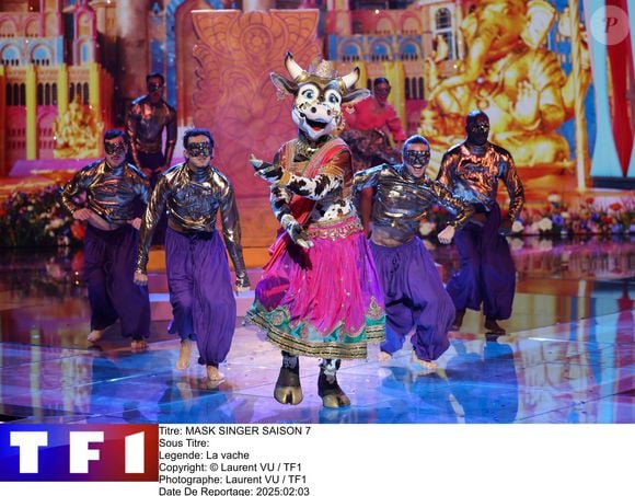Le Vache dans la saison 7 de "Mask Singer" sur TF1 © Laurent VU / TF1