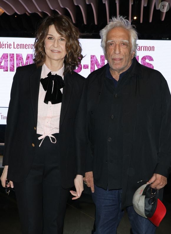 Valérie Lemercier et Gérard Darmon - Avant-première du film "Aimons-nous vivants" au cinéma Pathé Beaugrenelle à Paris le 8 avril 2025. © Coadic Guirec/Bestimage