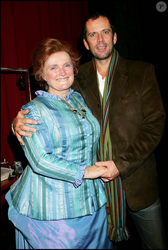 Marie-Christine Barrault et son beau-fils Christian Vadem à Paris en octobre 2005.
Bestimage