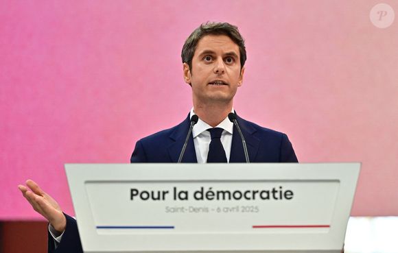 Et dès qu'ils ont en ont l'occasion, le politicien et la grande gagnante de la "Star Academy" chinoise se retrouvent volontiers. 

Gabriel Attal lors d'une réunion du parti Renaissance à la Cité du Cinéma à Saint-Denis le 6 avril 2025. © Christian Liewig / Bestimage
