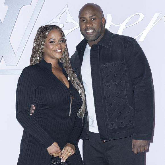 Luthna Plocus, Teddy Riner - Photocall pour le défilé Louis Vuitton prêt à porter hommes Automne / hiver  2025 - 2026 lors de la fashion week à Paris le 21 2025. © Olivier Borde /Bestimage