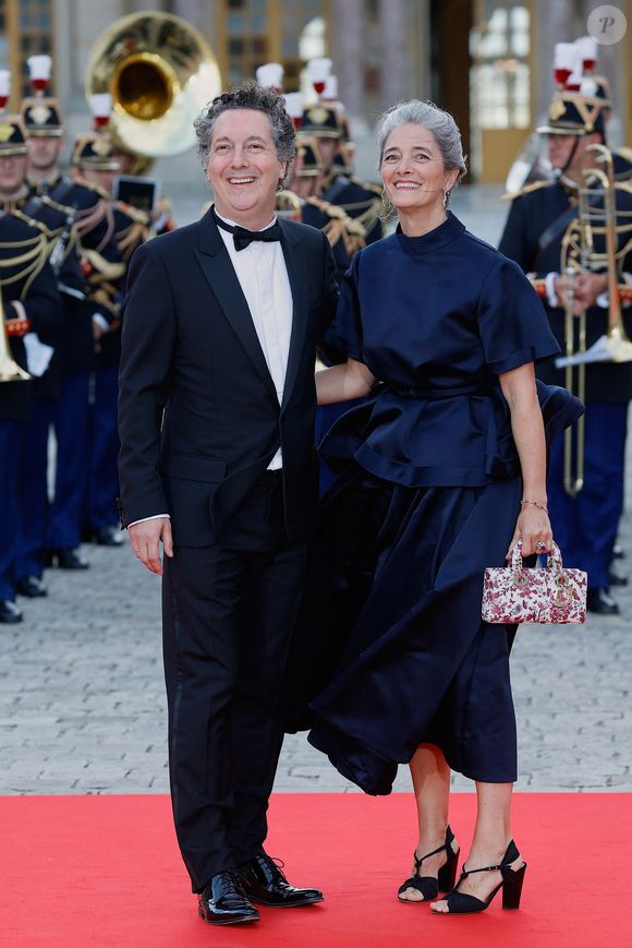 Guillaume Gallienne et sa femme Amandine - Dîner d'Etat au château de Versailles en l'honneur de la visite officielle du roi et de la reine d'Angleterre en France (20 - 22 septembre 2023). Le 20 septembre 2023. 150 invités triés sur le volet ont été conviés à cette occasion.
© Moreau-Jacovides / Bestimage