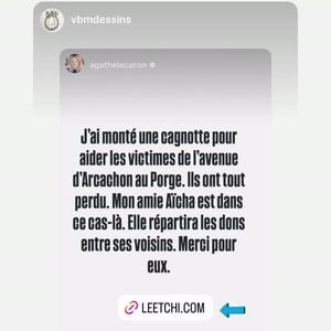Extrait du compte Instagram d'Agathe Lecaron.