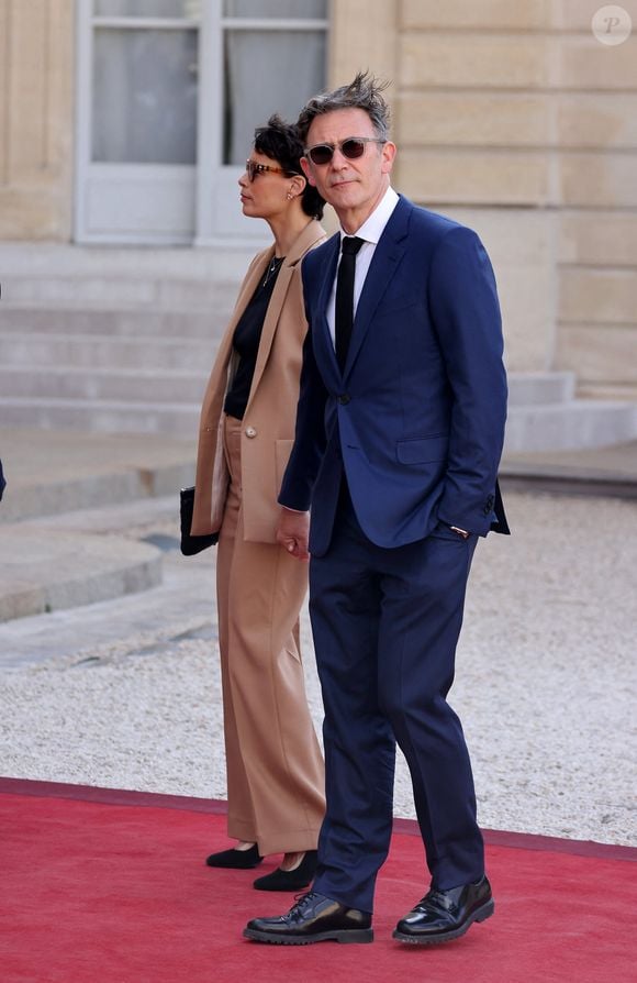Bérénice Bejo et son mari Michel Hazanavicius - Dîner d'état en l'honneur du président des Etats-Unis et sa femme au palais de l'Elysée à Paris, à l'occasion de leur visite officielle en France. Le 8 juin 2024
© Jacovides-Moreau / Bestimage
