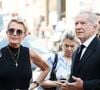 Sophie Davant et son compagnon William Leymergie - Arrivées aux obsèques de Philippe Labro en l'église de Saint-Germain-des-Prés à Paris le 13 juin 2025. © Dominique Jacovides - Christophe Clovis / Bestimage