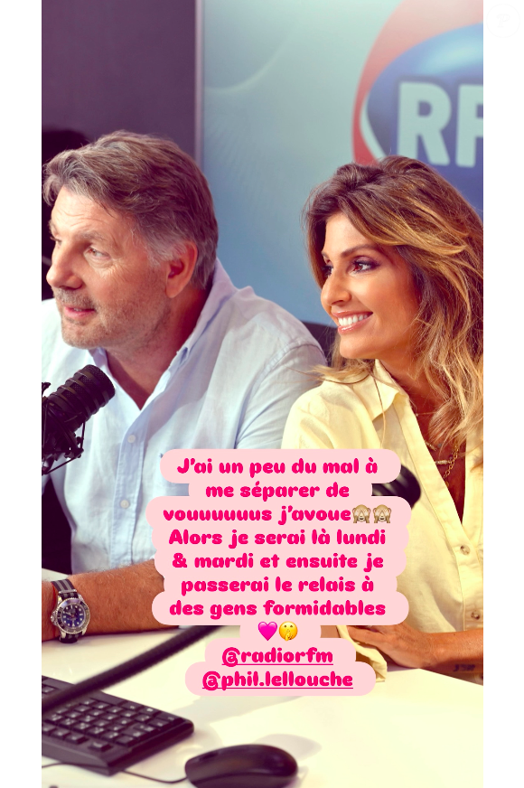 Caroline Ithurbide en story Instagram le 9 novembre 2025.