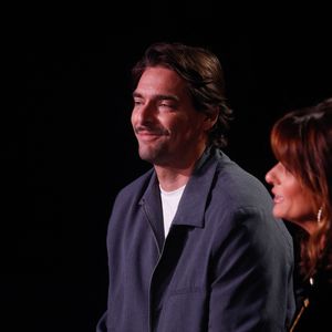 Exclusif - Camille Lacourt, Faustine Bollaert - Surprises - Enregistrement de l'émission "La Boîte à Secrets N°19" dans les studios de la Cité du Cinéma à Saint-Denis, présentée par F.Bollaert et diffusée le 3 janvier sur France 3 © Christophe Clovis / Bestimage