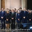 Elisabeth Badinter entourée des 3 enfants qu'elle a eus avec Robert Badinter : Judith, Simon et Benjamin présents au Panthéon pour ce jour qui marque l'histoire