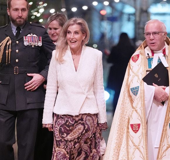 Sophie Comtesse de Wessex Duchesse d'Edimbourg (Sophie Rhys-Jones, duchesse d'Edimbourg) lors de la cérémonie de chants de Noël à l'abbaye de Westminster à Londres. © Alpha Press/Bestimage