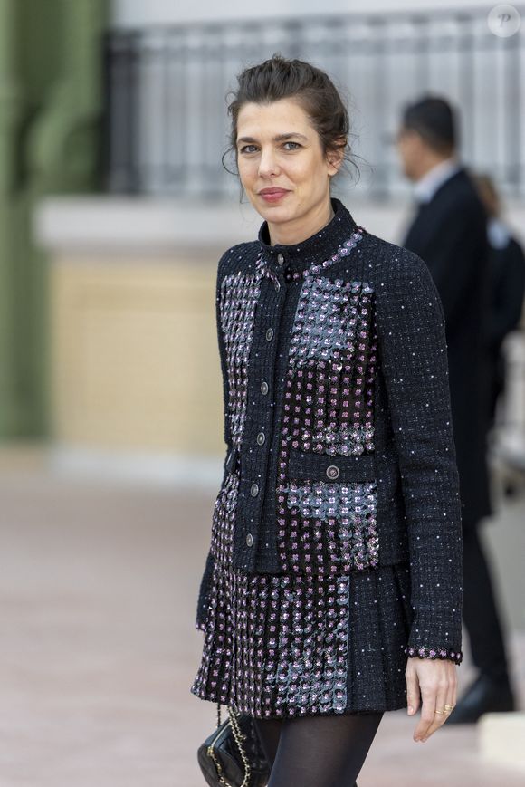 Charlotte Casiraghi au défilé Chanel au Grand Palais, "Collection Haute Couture Printemps/Eté 2025" lors de la Fashion Week de Paris (PFW), le 28 janvier 2025. 
© Olivier Borde / Bestimage