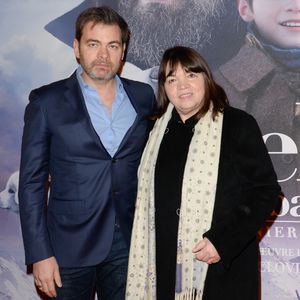 Clovis Cornillac et sa mère Myriam Boyer - Avant-première du film "Belle et Sébastien 3" au cinéma Gaumont Opéra Capucines à Paris le 4 février 2018. © Coadic Guirec/Bestimage