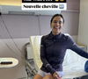 Sur l'image disponible, on découvre la jambe droite de la grande sportive maintenue dans une imposante botte orthopédique de marche. "Ma Warrior, nouvelle cheville", a-t-il légendé non sans fierté.

Marine Lorphelin a été opérée de la cheville.