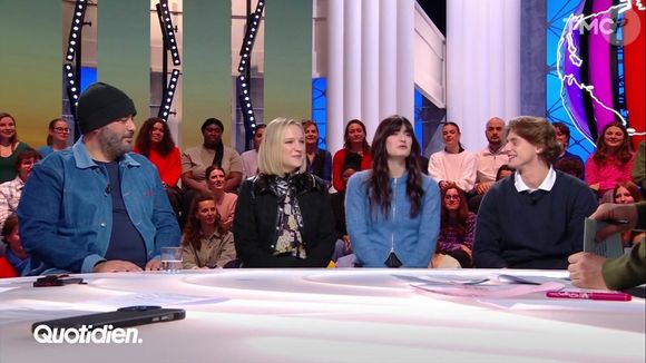 Ulysse, Maïa et Marguerite de la "Star Academy 2024" invités dans "Quotidien", le 6 janvier 2025, sur TMC