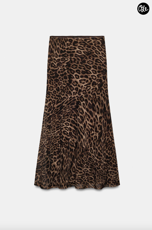 JUPE EN TULLE À IMPRIMÉ ANIMALIER