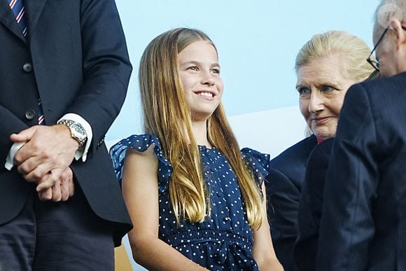 La petite-fille du roi Charles III est une fervente supportrice

Princesse Charlotte dans les tribunes lors de la finale de l'UEFA Women's Euro 2025 au St. Jakob-Park à Bâle, Suisse. Date de la photo : dimanche 27 juillet 2025. ... Angleterre contre Espagne - UEFA Women's Euro 2025 - Finale - St Jakob Park ... 27-07-2025 ... Suisse ... Suisse ... Le crédit photo doit être lu comme suit : Peter Byrne/PA Wire