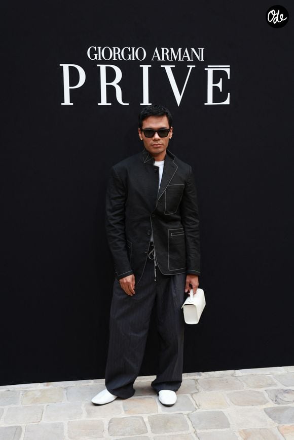 Nicky Campbell au défilé Giorgio Armani Privé "Collection Haute Couture Automne/Hiver 2026-2027" lors de la Fashion Week de Paris, le 7 juillet 2026
