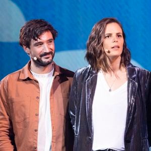 Exclusif - Jeremy Frerot et sa femme Laure Manaudou - Surprises - Enregistrement de l'émission "La Chanson secrète 11" à Paris, diffusée le 24 juin sur TF1. © Cyril Moreau / Bestimage