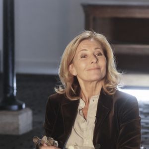 Exclusif - Claire Chazal lors de l'enregistrement de l'émission "Animaux Stars", présentée par B.Montiel et diffusée sur la chaine Animaux TV le 23 décembre 2023
© Jack Tribeca / Bestimage