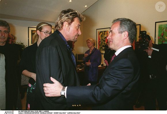 Vernissage de l'exposition Michele Morgan - Johnny Hallyday et Jean Tiberi RINDOFF-BORDE / BESTIMAGE