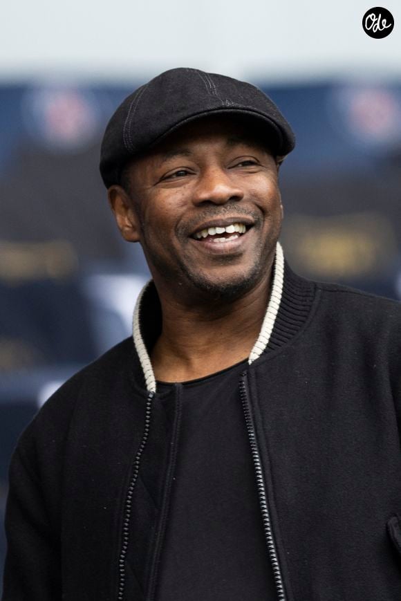 MC Solaar - Personnalités dans les tribunes du match de football en ligue 1 Uber Eats PSG / Reims au Parc des Princes à Paris le 10 mars 2024. 
AGENCE / BESTIMAGE