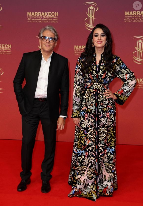 Faïçal Tadlaoui et Nabila Kilani - Tapis rouge dans le cadre de la 22ème édition du Festival International du Film de Marrakech le 2 décembre 2025. © Dominique Jacovides/Bestimage