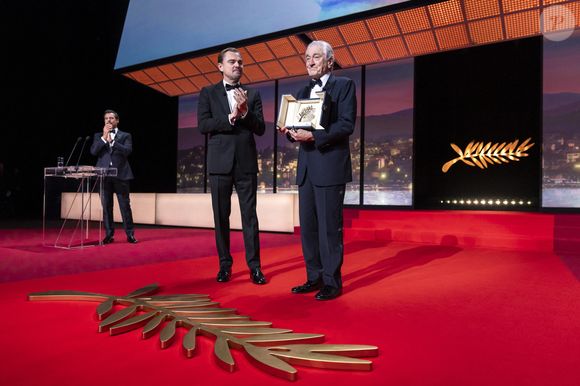 Leonardo DiCaprio et Robert De Niro (palme d'or d'honneur) - Les célébrités lors de la cérémonie d'ouverture du 78ème Festival International du Film de Cannes, le 13 mai 2025.

© Borde / Jacovides  / Moreau / Bestimage