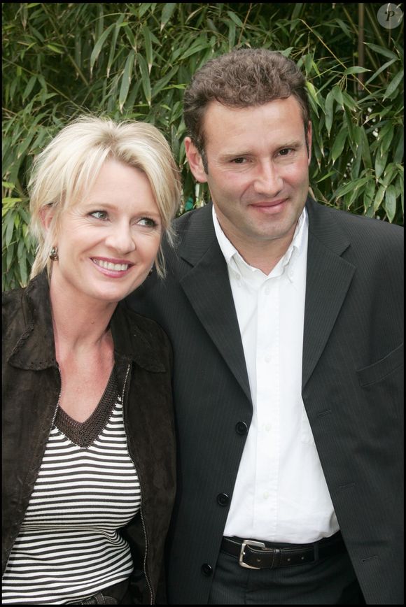 Archives : Sophie Davant et Pierre Sled à Roland Garros en 2005 AGENCE / BESTIMAGE
