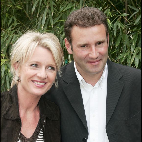 Archives : Sophie Davant et Pierre Sled à Roland Garros en 2005 AGENCE / BESTIMAGE