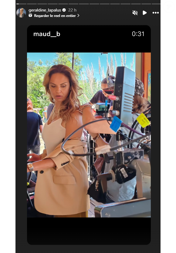 Une actrice emblématique fait son grand retour
Géraldine Lapalus de retour dans "Camping Paradis", elle poste des photos de tournage le 26 mai 2025, sur Instagram