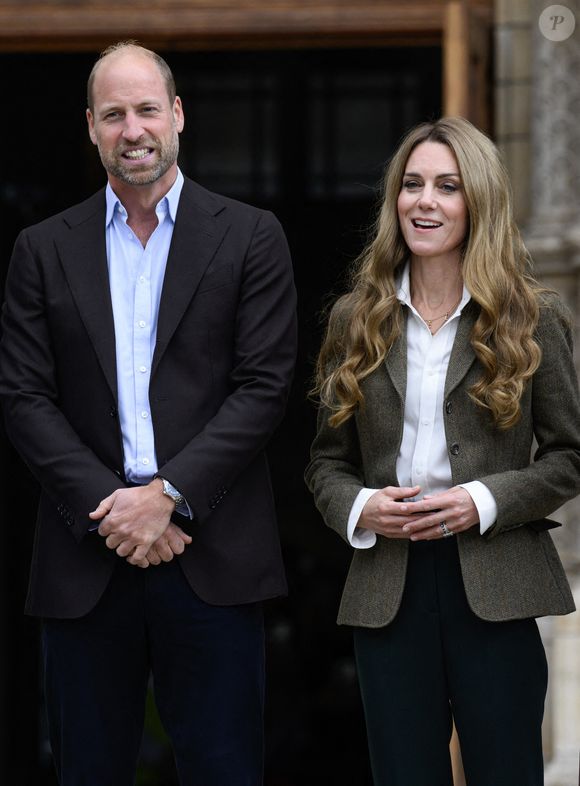 Le Prince et la Princesse de Galles lors de leur visite des jardins nouvellement transformés du Natural History Museum à Londres. Jeudi 4 septembre 2025. Photo par Doug Peters/Empics/ABACAPRESS.COM