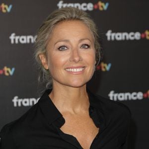 Anne-Sophie Lapix au photocall de la conférence de presse de rentrée de France Télévisions à Paris, France, le 4 septembre 2024. © Coadic Guirec/Bestimage