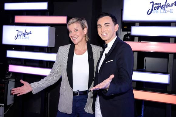 Exclusif - Jordan de Luxe et Céline Géraud lors de l'enregistrement de l'émission "Chez Jordan de Luxe" à Paris. Le 22 octobre 2024
© Cédric Perrin / Bestimage