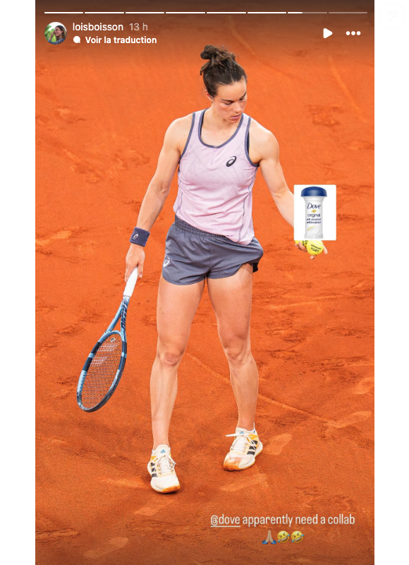 “Dove, apparemment nous avons besoin de faire une collaboration”, a répondu la Française avec humour sur Instagram

Loïs Boisson