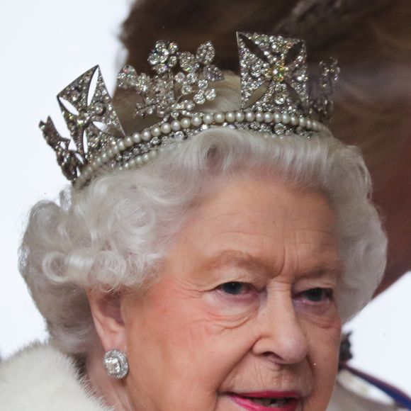 La reine Elisabeth II d'Angleterre - La famille royale d'Angleterre à son arrivée à l'ouverture du Parlement au palais de Westminster à Londres. Le 14 octobre 2019