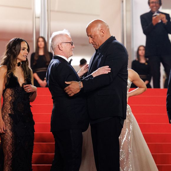 Meadow Walker, Jordana Brewster, Thierry Frémaux, Vin Diesel, Iris Knobloch - Montée des marches du film " The Fast and the Furious " lors du 79ème Festival International du Film de Cannes, le 13 mai 2026. © Jacovides-Moreau / Bestimage