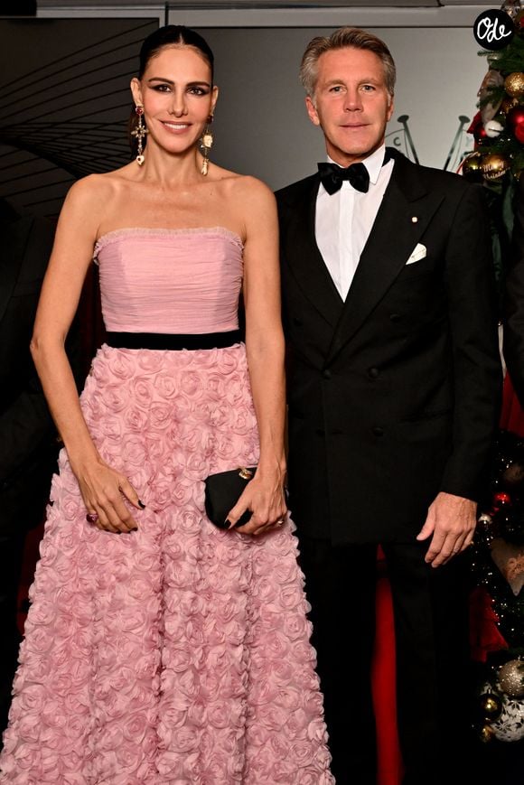 Le prince Emmanuel-Philibert de Savoie (grand maître de l'Ordre des Saints-Maurice-et-Lazare) et sa compagne Adriana Abascal lors du dîner de gala de l'association de l'Ordre des Saints-Maurice-et-Lazare au Yacht Club de Monaco le 26 novembre 2025. © Bruno Bebert / Bestimage