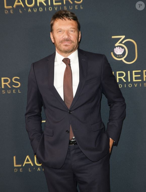 Samuel Le Bihan - Photocall de la 30ème cérémonie des Lauriers de l'audiovisuel au théâtre Marigny à Paris le 24 février 2025. © Coadic Guirec/Bestimage