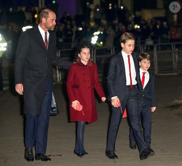 La famille royale d'Angleterre assiste à la messe "Together At Christmas Carol" à l'abbaye de Westminster à Londres, Royaume-Uni le 6 Décembre, 2024