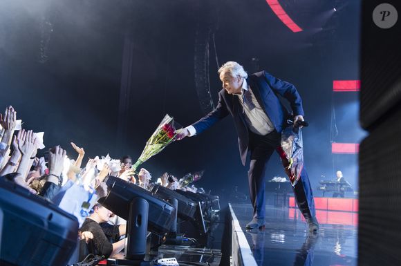 Exclusif - Michel Sardou - Ultime concert de Michel Sardou pour la dernière date de son spectacle "La dernière danse" à la Seine Musicale à Boulogne-Billancourt le 12 avril 2018. Le chanteur a rassemblé plus de 400 000 spectateurs pour une tournée de 82 concerts.  © Pierre Perusseau/Bestimage