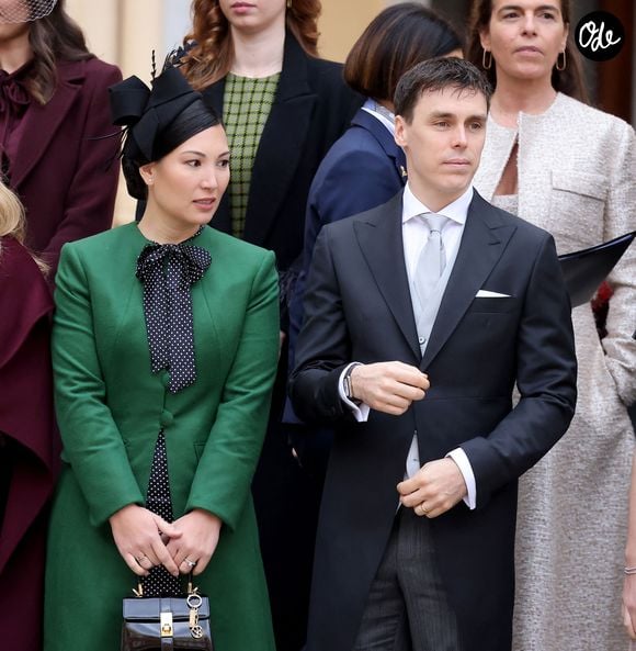 Marie Ducruet (Chevallier), Louis Ducruet - La famille princière monégasque dans la cour d'honneur du palais lors de la la fête nationale à Monaco le 19 novembre 2025. © Dominique Jacovides - Bruno Bebert / Bestimage