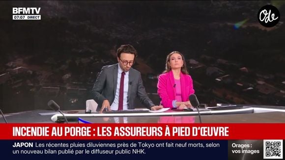 Par la suite, c’est via son compte X qu’elle a pu revenir sur ses rapides adieux. En légende de la vidéo de cet instant, Marie Gentric a déclaré...

Marie Gentric et Valentin Demay le dimanche 16 août 2026 sur BFMTV
