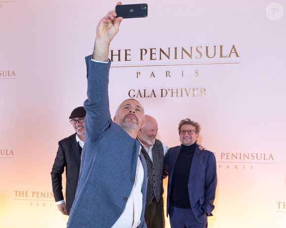 Paul Pairet, Philippe Etchebest et Glenn Viel assistent à un photocall pour le Gala d'Hiver du Peninsula Paris, avec un cocktail dînatoire orchestré par le Chef Exécutif David Bizet et le Chef Pâtissier Anne Coruble à l'hôtel Peninsula à Paris, France le 27 novembre 2025. Photo by David Boyer/ABACAPRESS.COM