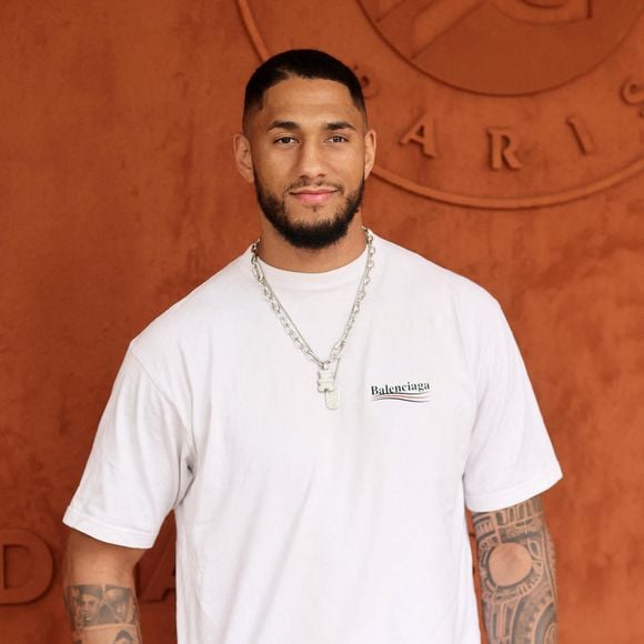 Comme il l'a annoncé dans un entretien à la sortie du ring, il vient d'être papa 
Tony Yoka au village lors des Internationaux de France de tennis de Roland Garros 2023, à Paris, France, le 11 juin 2023. © Jacovides-Moreau/Bestimage
